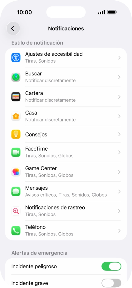 Pulsa la aplicación deseada.