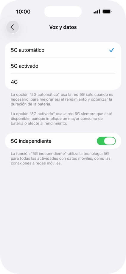 Desliza el dedo hacia arriba desde la parte inferior de la pantalla para terminar y volver a la pantalla de inicio.