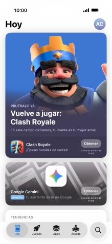 Pulsa el icono de búsqueda.