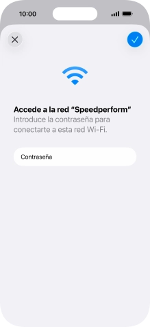 Pulsa el icono de aceptar.