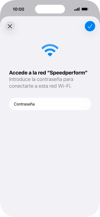 Pulsa el icono de aceptar.