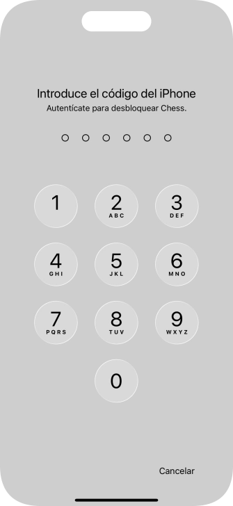 Utiliza el código de seguridad que has creado. La app ya no está bloqueada.