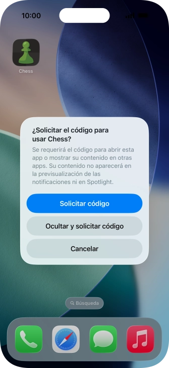 Pulsa Solicitar código.