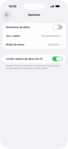 Pulsa el indicador junto a 