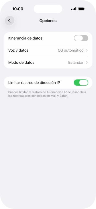 Pulsa el indicador junto a 