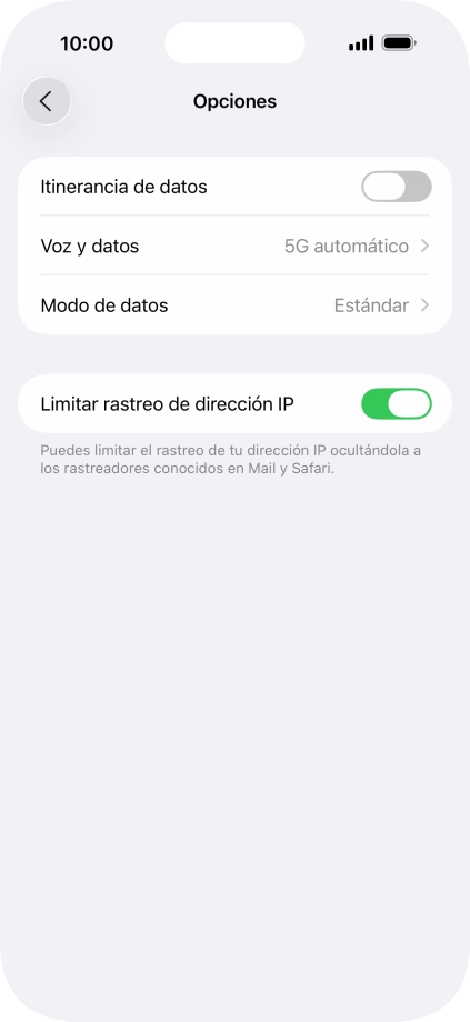 Pulsa el indicador junto a 