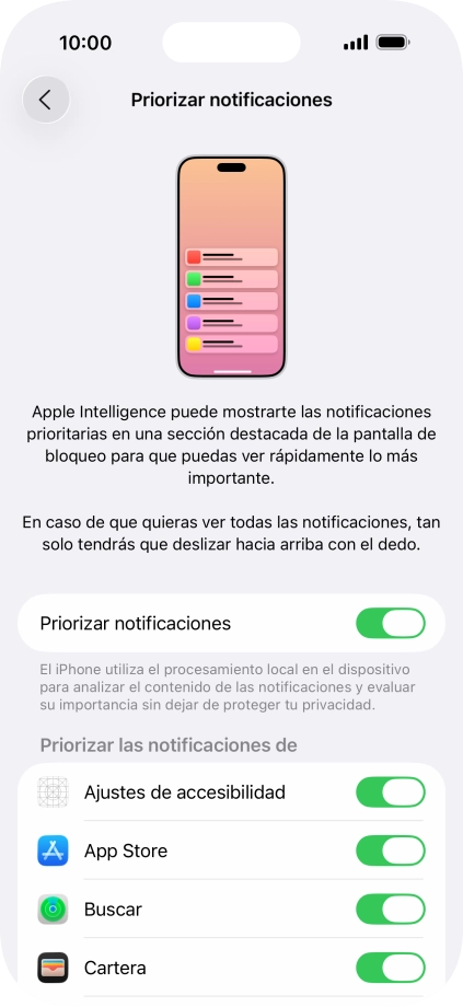 Pulsa el indicador junto a 