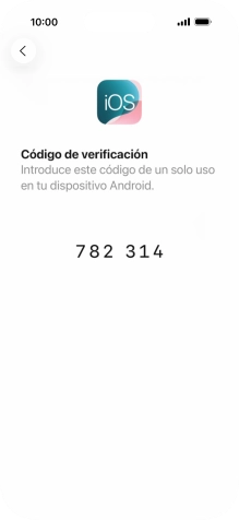 Sigue las indicaciones de la pantalla y de la app 