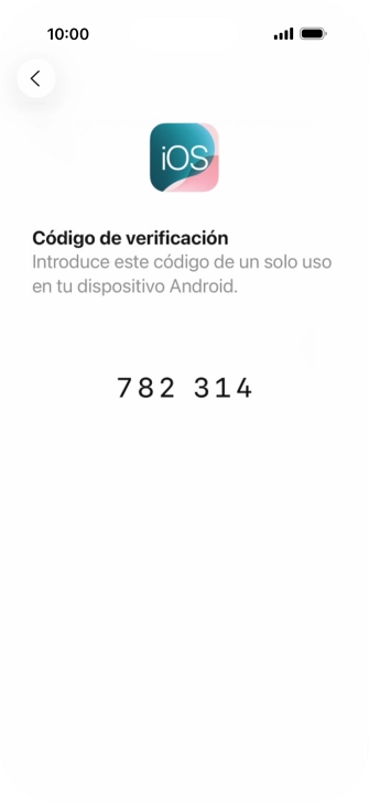 Sigue las indicaciones de la pantalla y de la app 