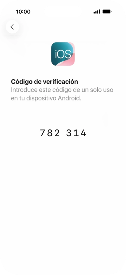 Sigue las indicaciones de la pantalla y de la app 