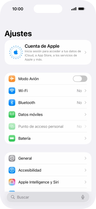 Pulsa Cuenta de Apple.