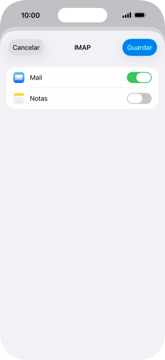 Pulsa Guardar. Ahora se ha configurado tu cuenta de correo electrónico. Si deseas seleccionar más ajustes del servidor de correo de entrada o de salida, continúa con los pasos siguientes.