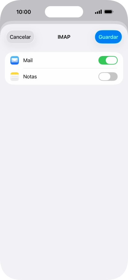 Pulsa Guardar. Ahora se ha configurado tu cuenta de correo electrónico. Si deseas seleccionar más ajustes del servidor de correo de entrada o de salida, continúa con los pasos siguientes.