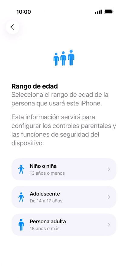 Pulsa Persona adulta.