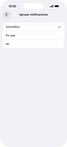 Pulsa el ajuste deseado.