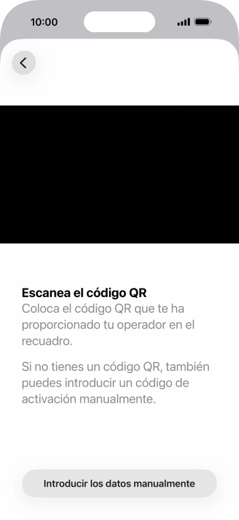 Coloca el código QR dentro del marco de la cámara del teléfono para escanearlo.