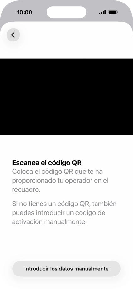 Coloca el código QR dentro del marco de la cámara del teléfono para escanearlo.