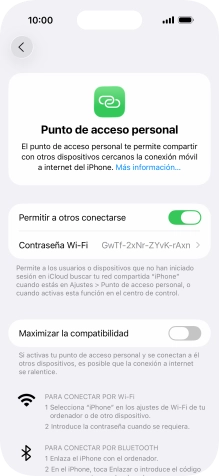 Desliza el dedo hacia arriba desde la parte inferior de la pantalla para terminar y volver a la pantalla de inicio.