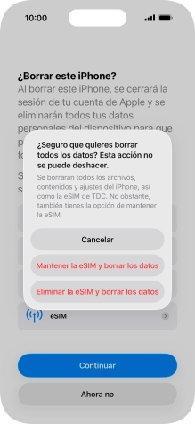 Pulsa el ajuste deseado.