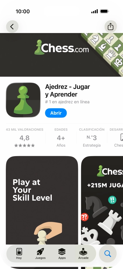 Desliza el dedo hacia arriba desde la parte inferior de la pantalla para terminar y volver a la pantalla de inicio.