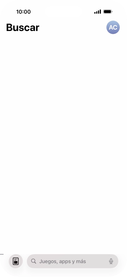 Pulsa en el campo de búsqueda e introduce el nombre o el tema de la app deseada.