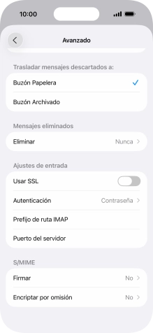 Pulsa el indicador junto a 