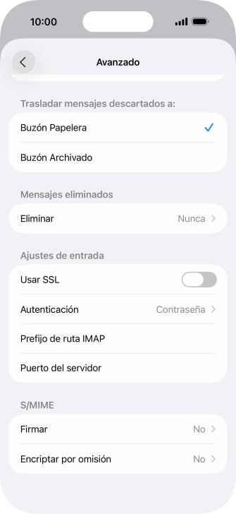 Pulsa el indicador junto a 