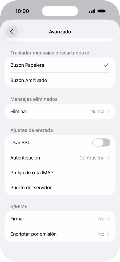 Pulsa el indicador junto a 