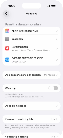 Pulsa el indicador junto a 
