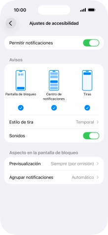 Pulsa el indicador junto a 