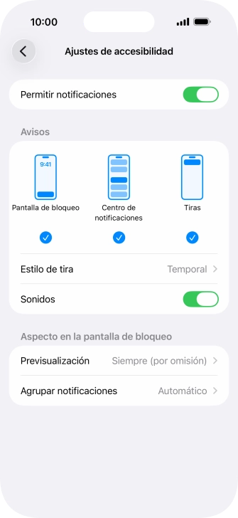 Pulsa el indicador junto a 
