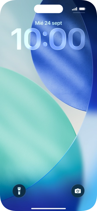 Pulsa en un lugar cualquiera de la pantalla de bloqueo y mantén la pulsación unos instantes.