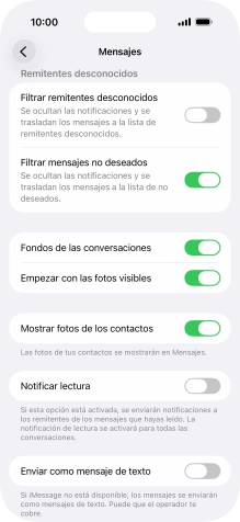 Pulsa el indicador junto a 