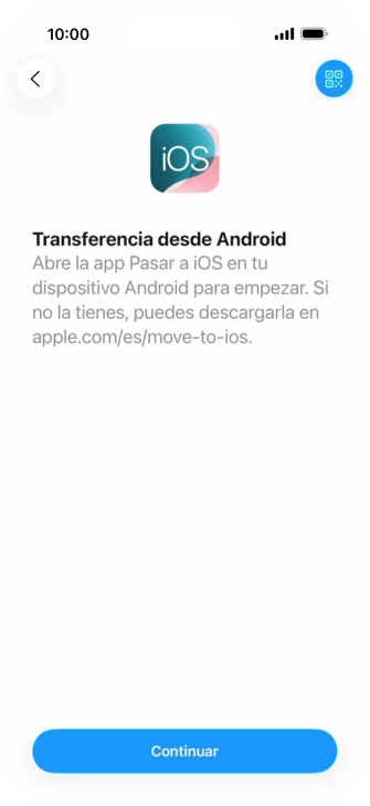 Para transferir contenido a tu teléfono, tienes que haber instalado la app 