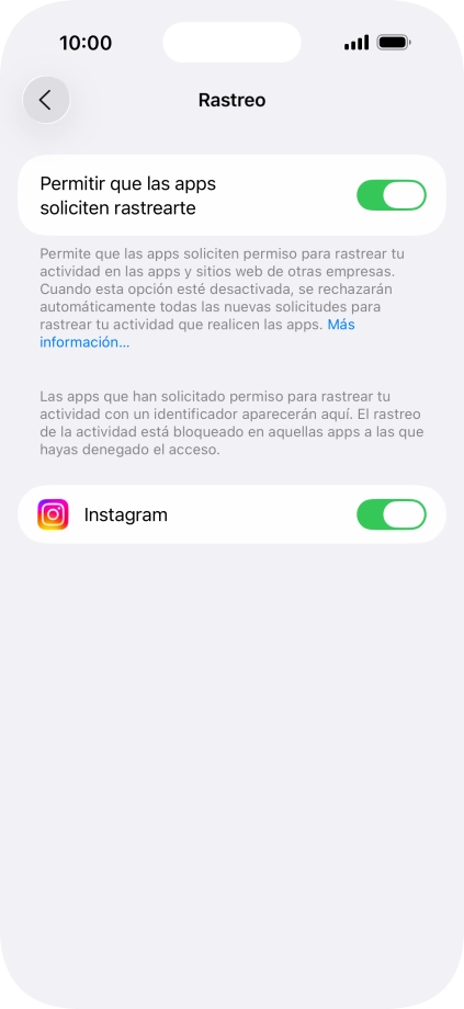 Pulsa el indicador junto a 