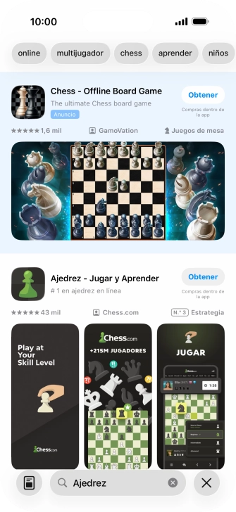 Pulsa la app deseada.