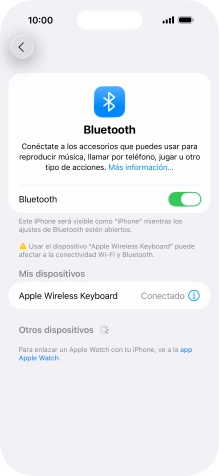 Desliza el dedo hacia arriba desde la parte inferior de la pantalla para terminar y volver a la pantalla de inicio.