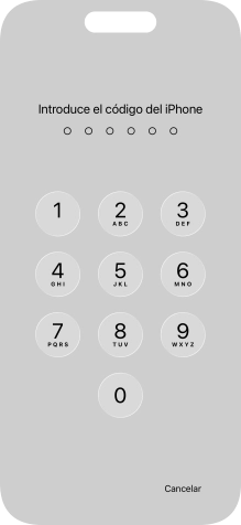 Utiliza el código de seguridad que has creado.