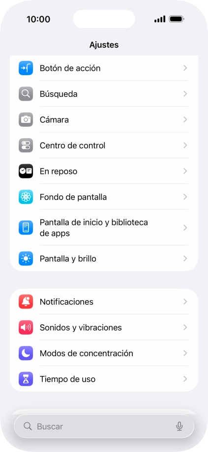 Pulsa Sonidos y vibraciones.