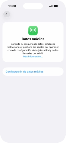 Pulsa Configuración de datos móviles.