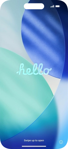 Desliza el dedo hacia arriba desde la parte inferior de la pantalla.