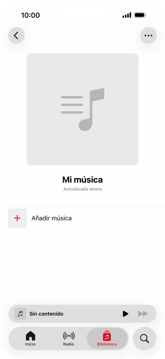 Pulsa Añadir música.
