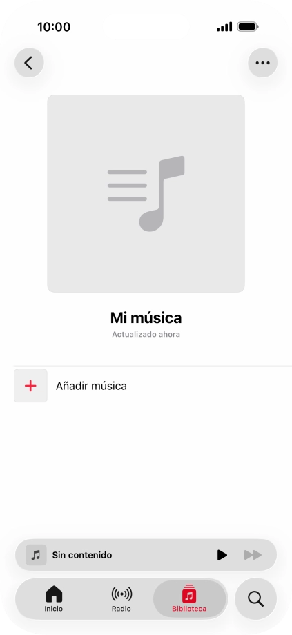 Pulsa Añadir música.