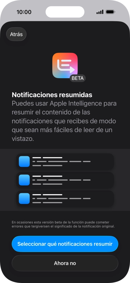 Si activas la función, sigue las indicaciones de la pantalla para seleccionar más ajustes.