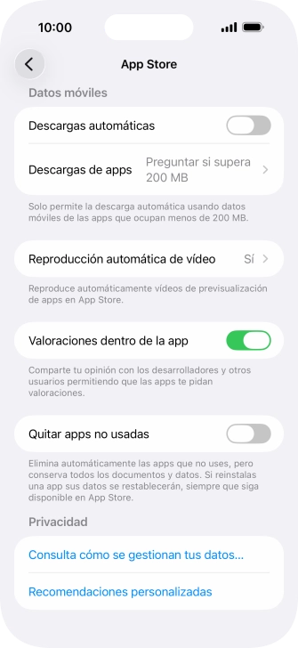 Pulsa el indicador junto a 