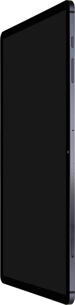 Press and hold the Side key until your tablet is turned on.
