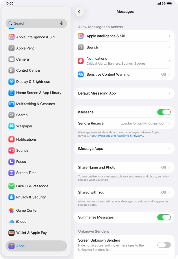 Slide your finger upwards starting from the bottom of the screen to return to the home screen.