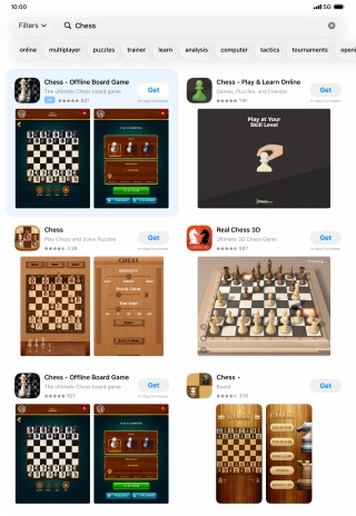 Press the required app.