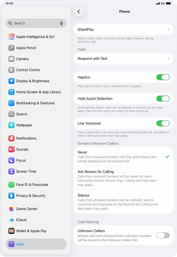 Press Silence to turn on the function.