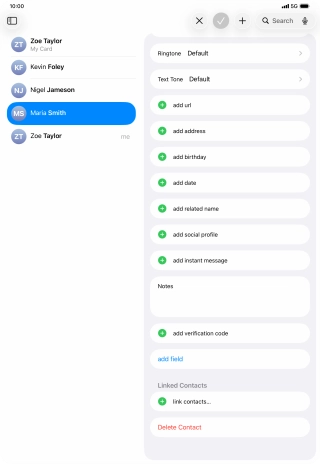 Press link contacts....